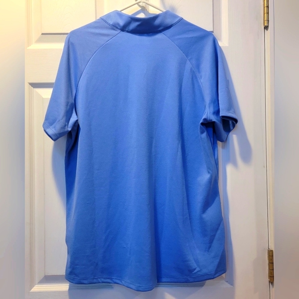 Women's size 1X Golf Polo, Adidas, blue, NWT - Picture 2 of 3